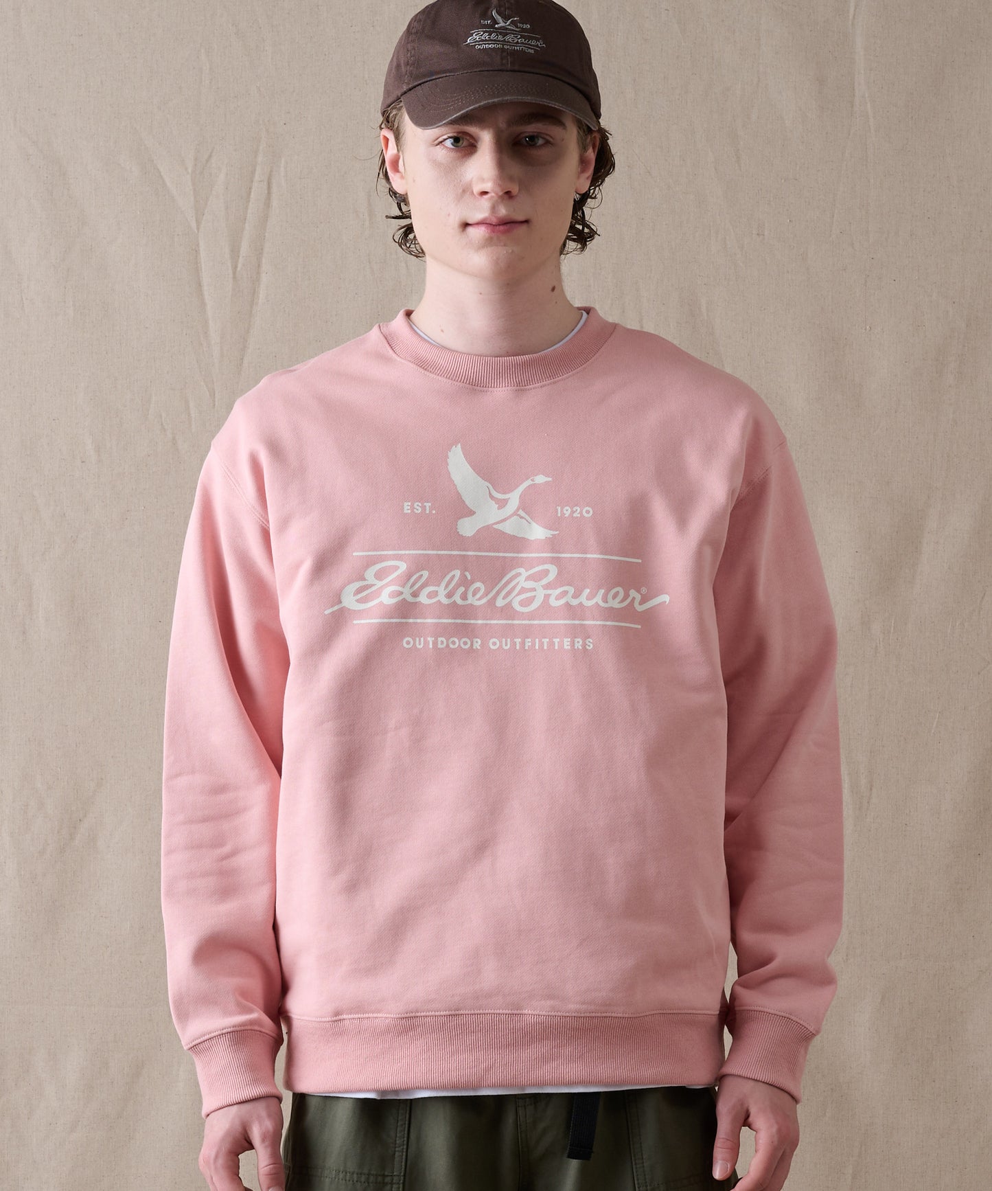 クラシックロゴプリント クルースウェット/CLASSIC LOGO PRINT  CREW