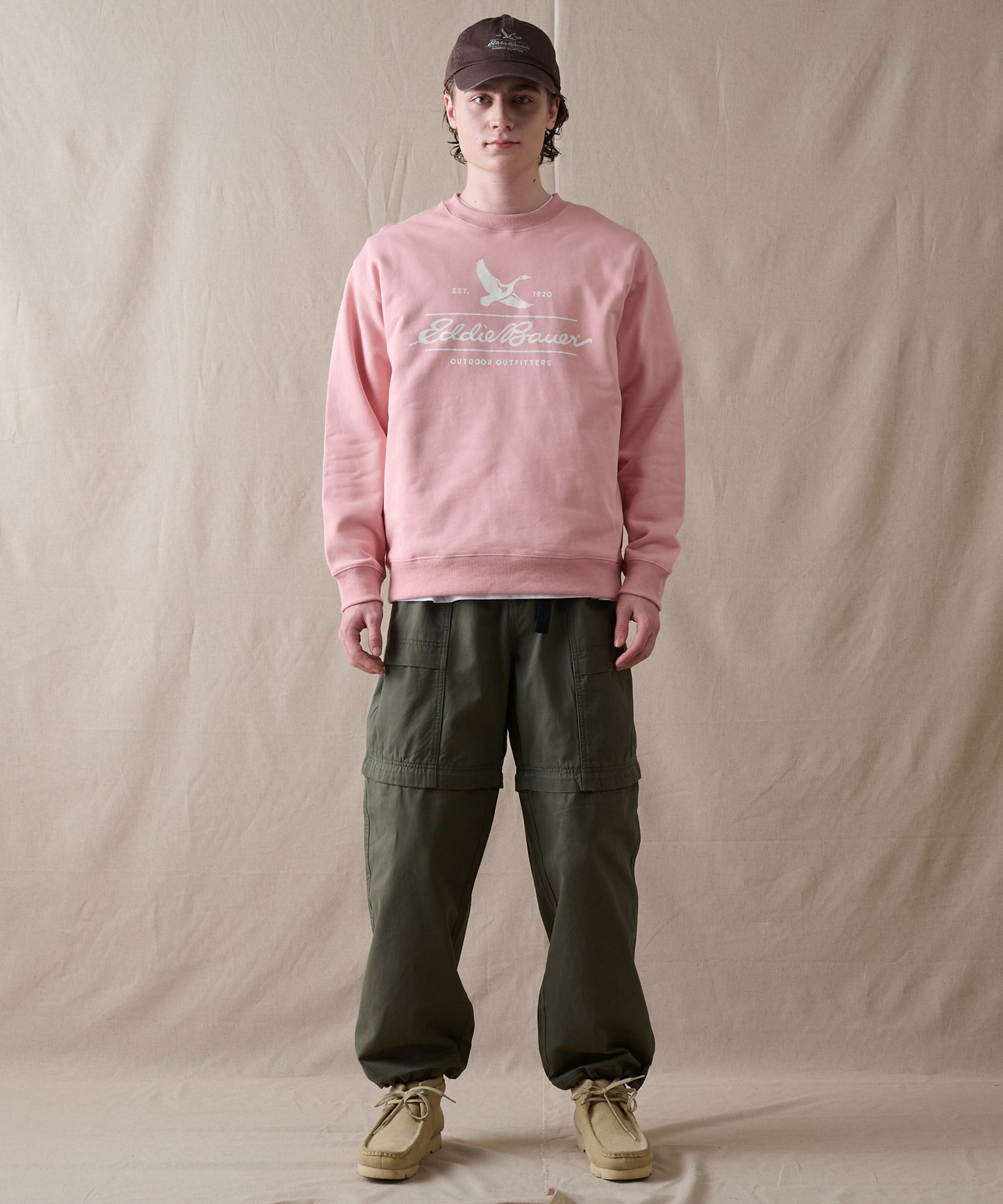 クラシックロゴプリント クルースウェット/CLASSIC LOGO PRINT  CREW