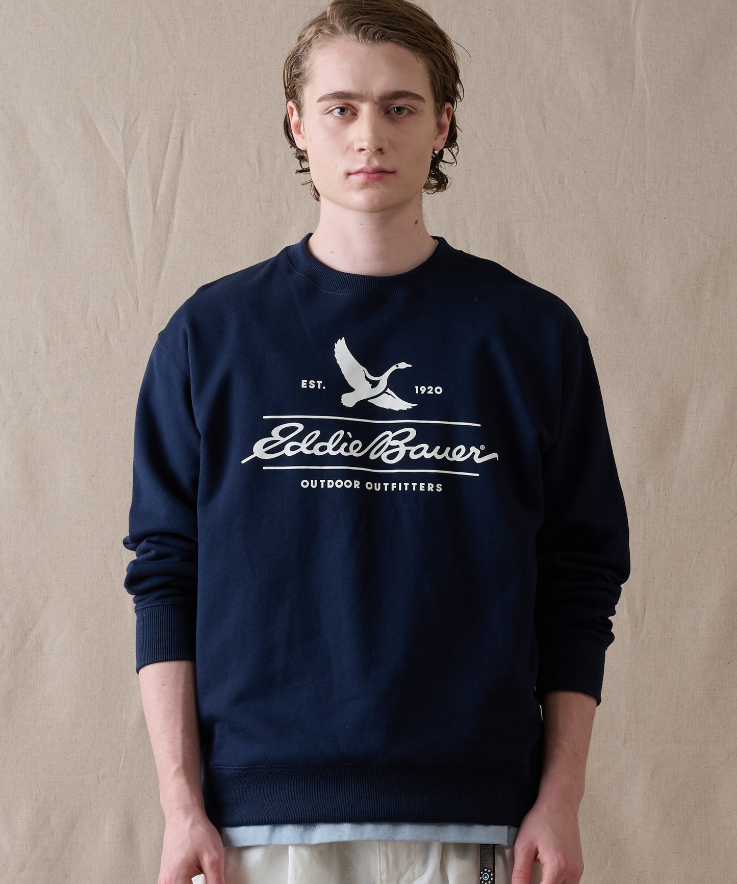 クラシックロゴプリント クルースウェット/CLASSIC LOGO PRINT  CREW