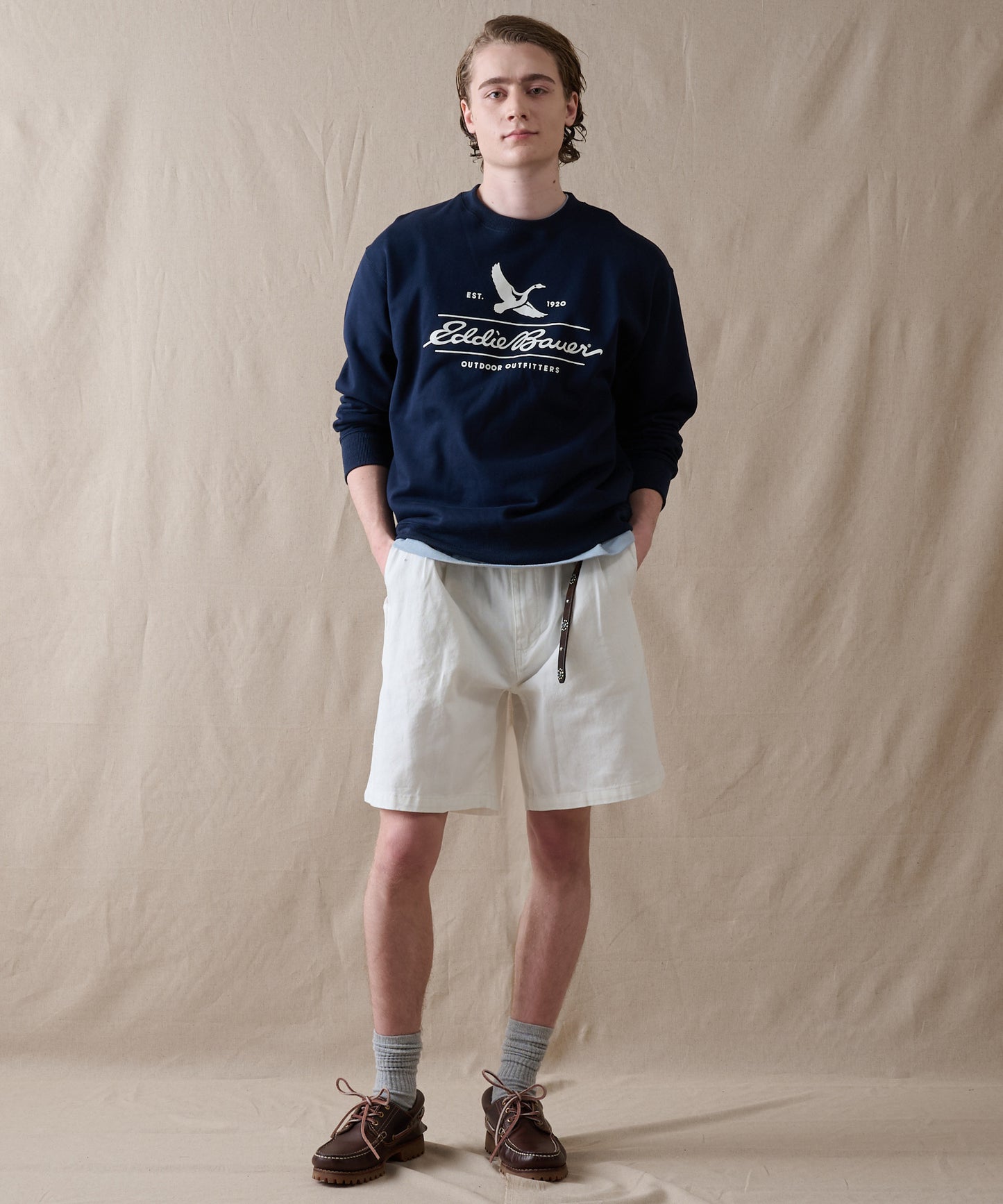 クラシックロゴプリント クルースウェット/CLASSIC LOGO PRINT  CREW