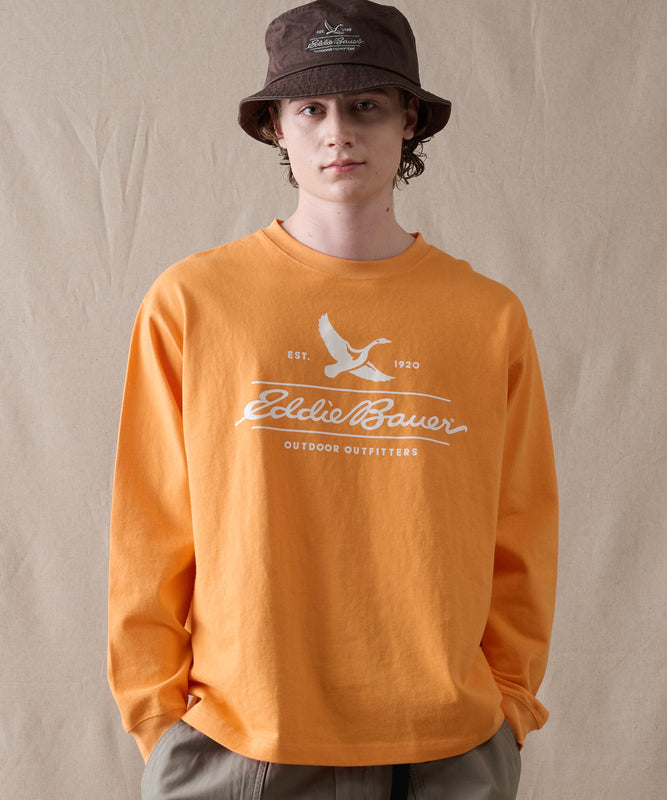 クラシックロゴプリント 長袖Tシャツ/CLASSIC LOGO PRINT LS TEE