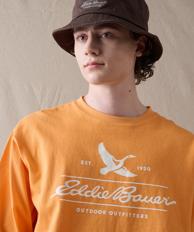 クラシックロゴプリント 長袖Tシャツ/CLASSIC LOGO PRINT LS TEE