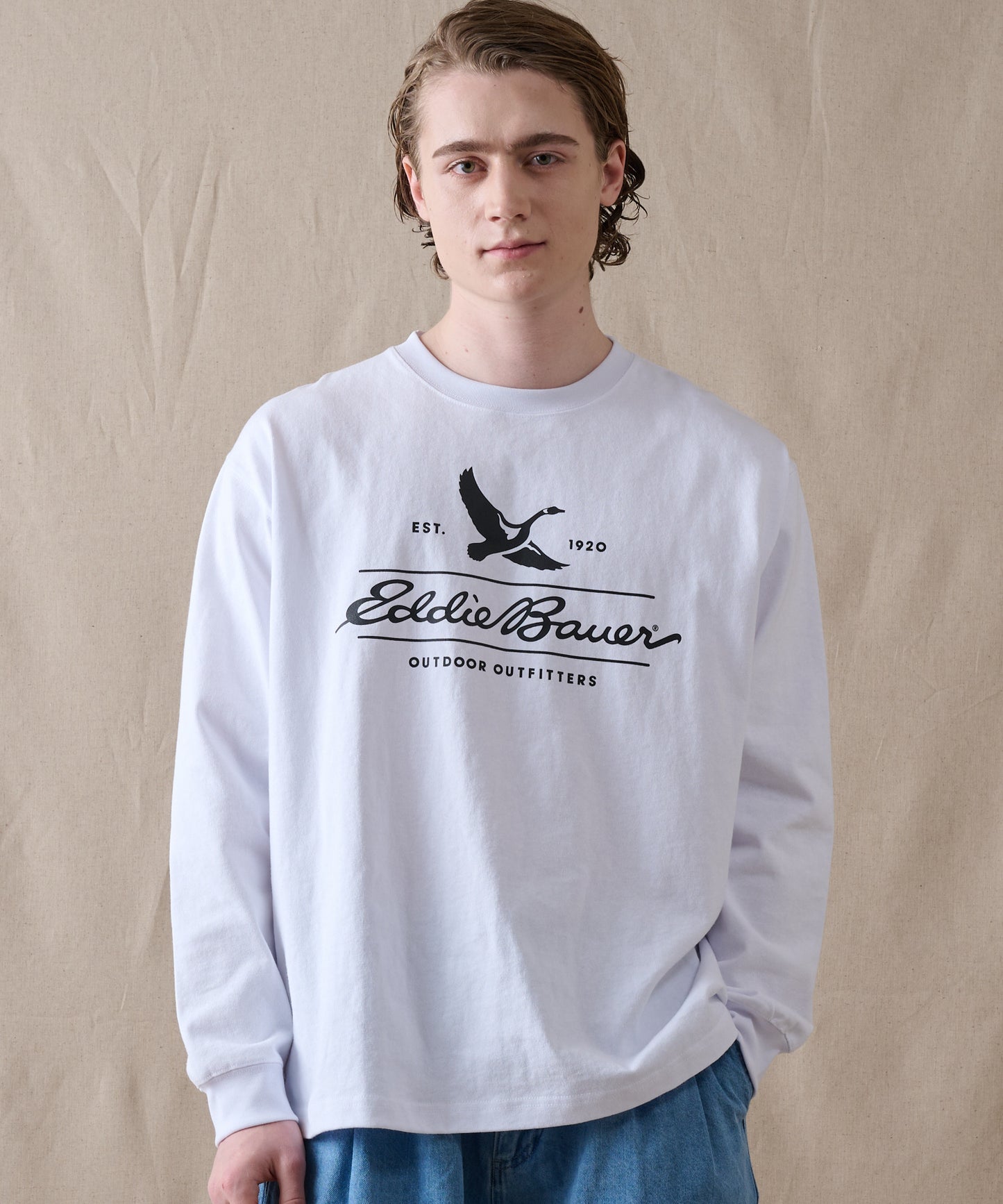 クラシックロゴプリント 長袖Tシャツ/CLASSIC LOGO PRINT LS TEE