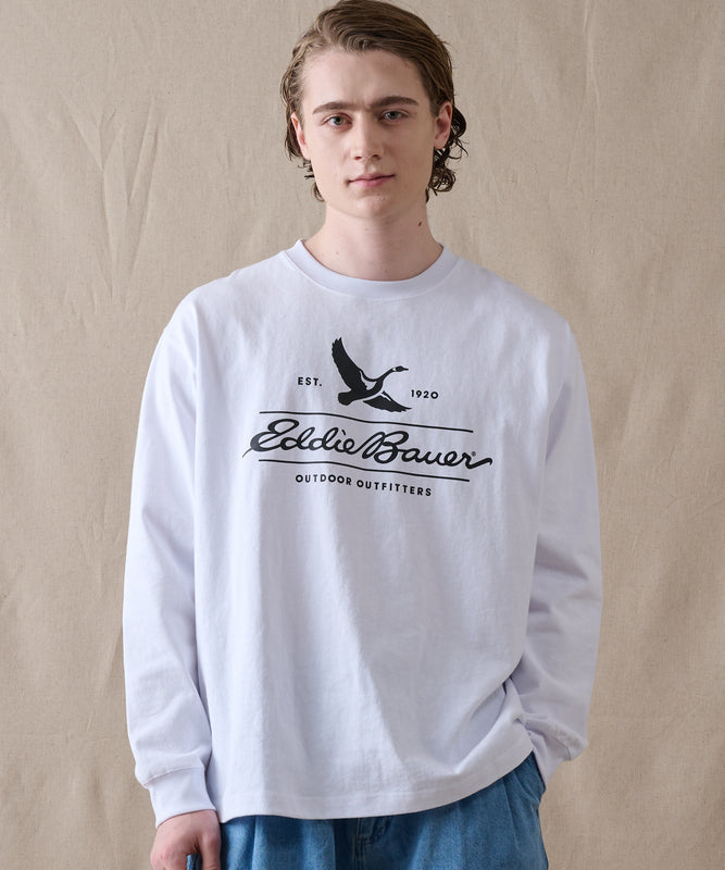 クラシックロゴプリント 長袖Tシャツ/CLASSIC LOGO PRINT LS TEE