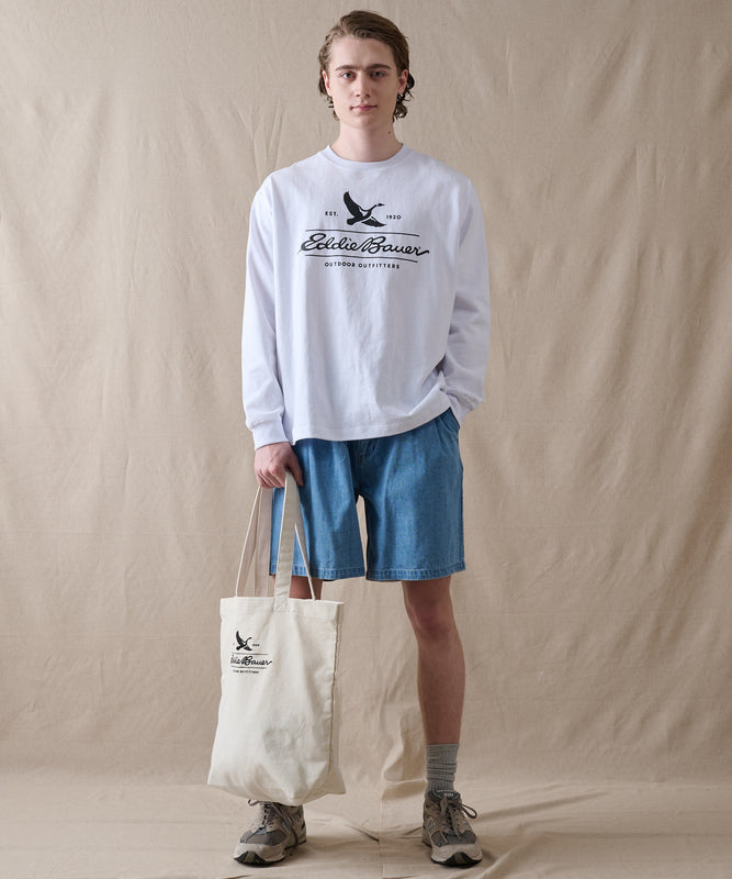 クラシックロゴプリント 長袖Tシャツ/CLASSIC LOGO PRINT LS TEE