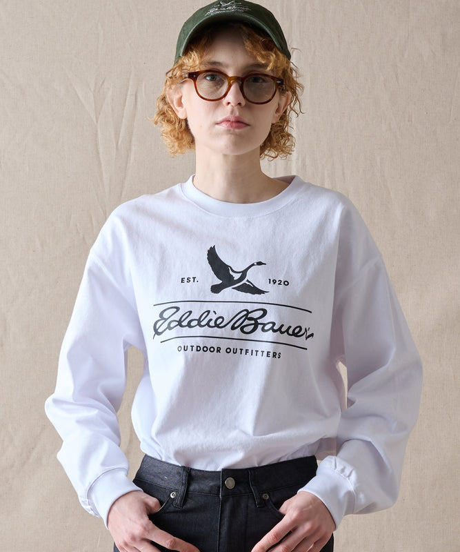クラシックロゴプリント 長袖Tシャツ/CLASSIC LOGO PRINT LS TEE