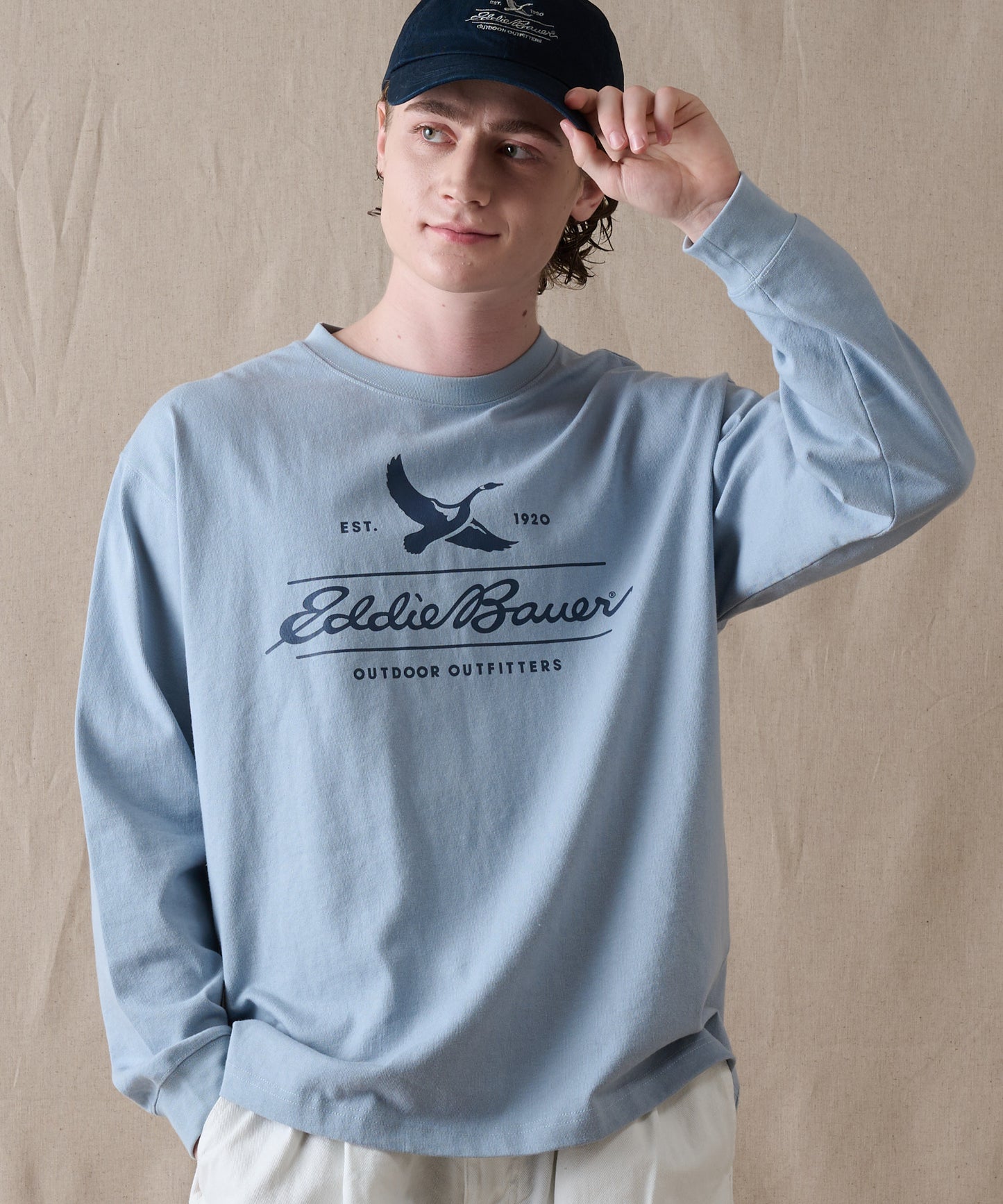 クラシックロゴプリント 長袖Tシャツ/CLASSIC LOGO PRINT LS TEE