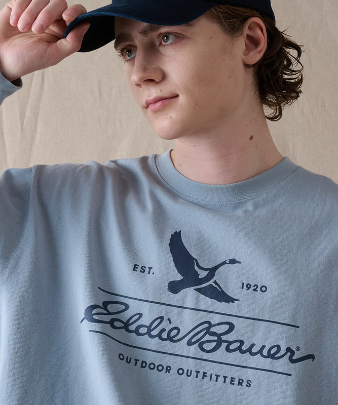 クラシックロゴプリント 長袖Tシャツ/CLASSIC LOGO PRINT LS TEE