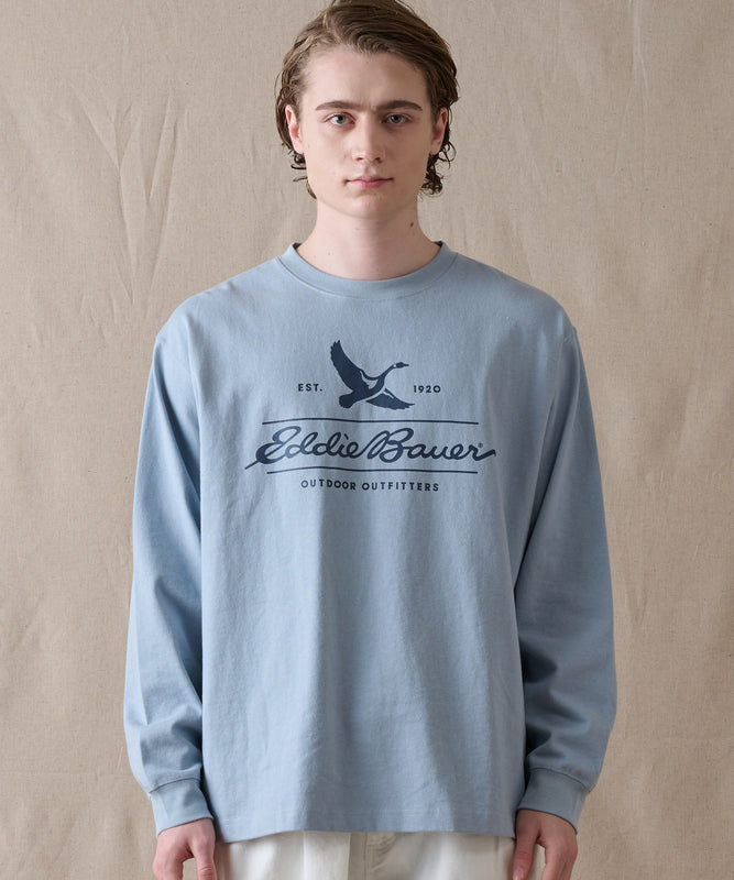 クラシックロゴプリント 長袖Tシャツ/CLASSIC LOGO PRINT LS TEE