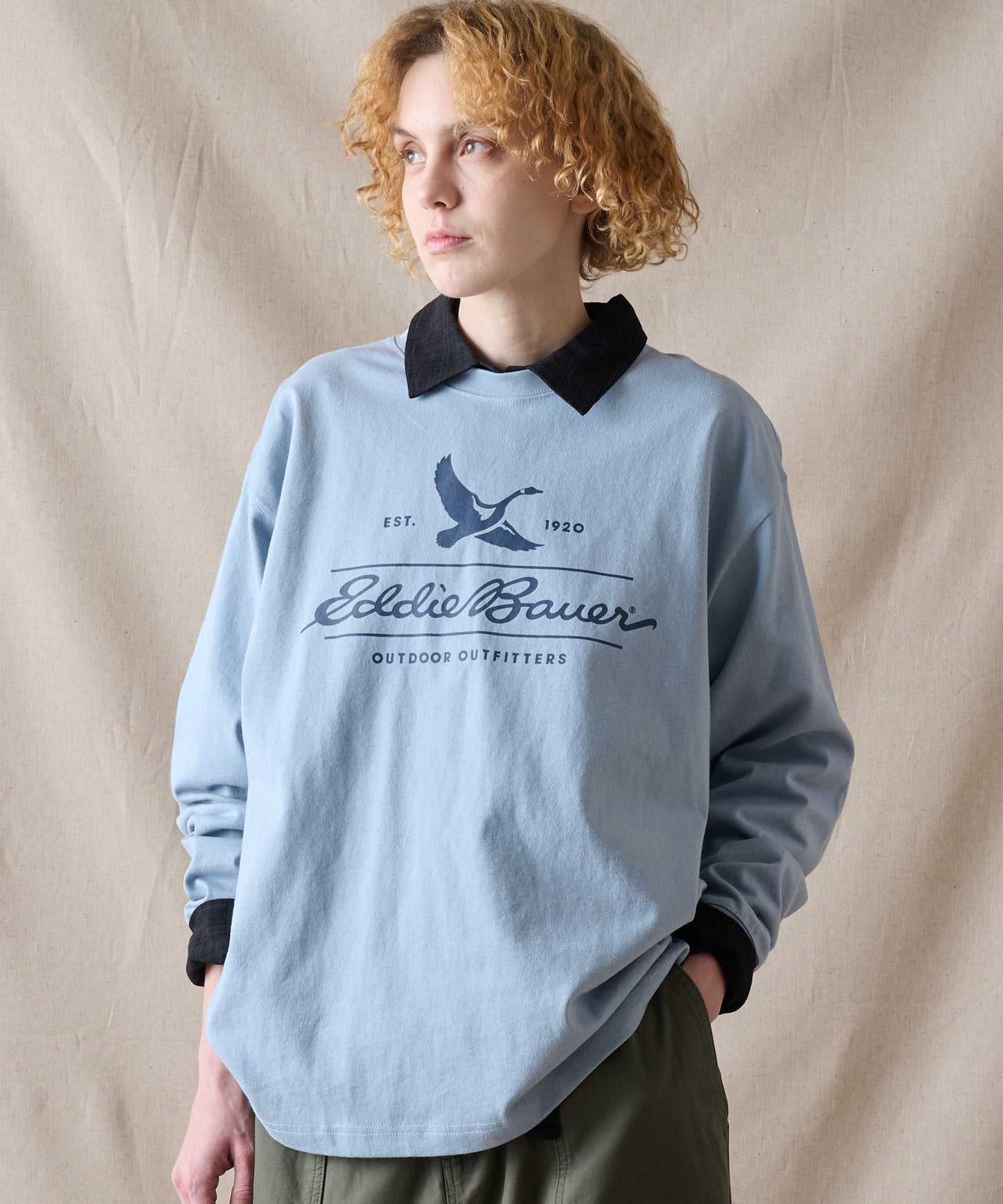 クラシックロゴプリント 長袖Tシャツ/CLASSIC LOGO PRINT LS TEE