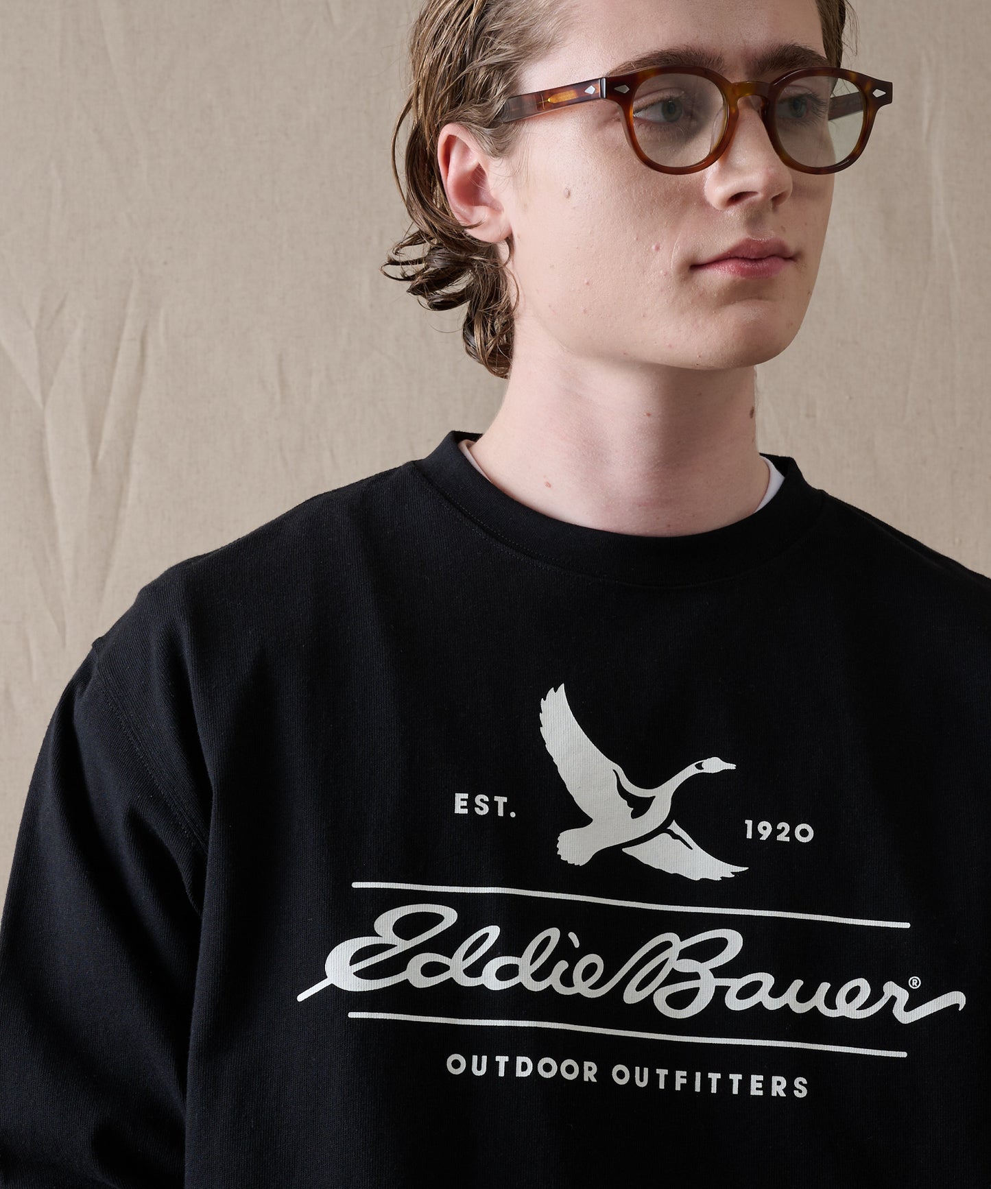 クラシックロゴプリント 長袖Tシャツ/CLASSIC LOGO PRINT LS TEE