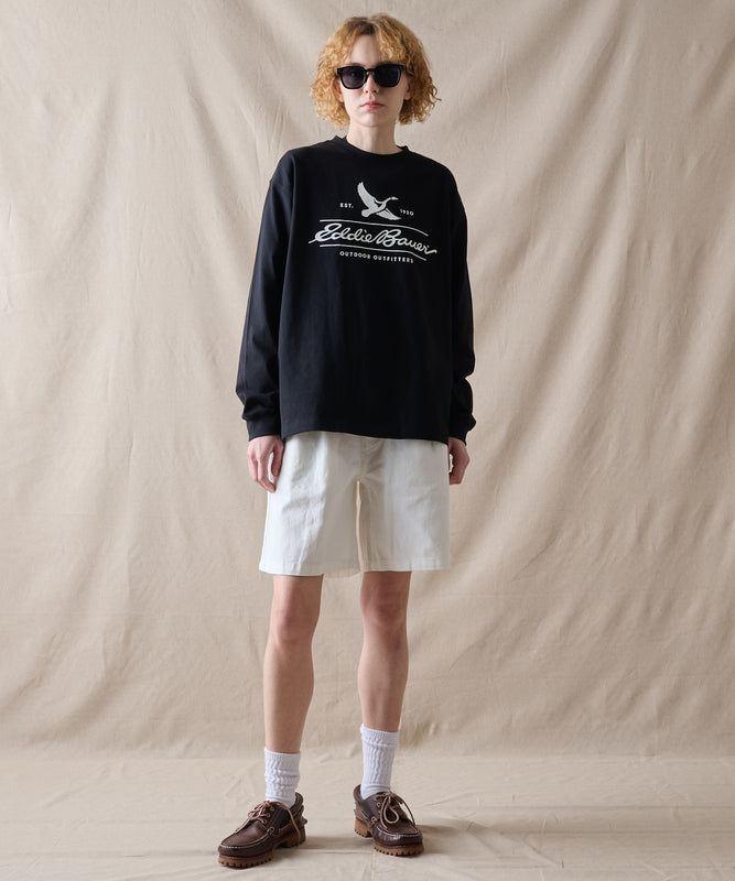 クラシックロゴプリント 長袖Tシャツ/CLASSIC LOGO PRINT LS TEE