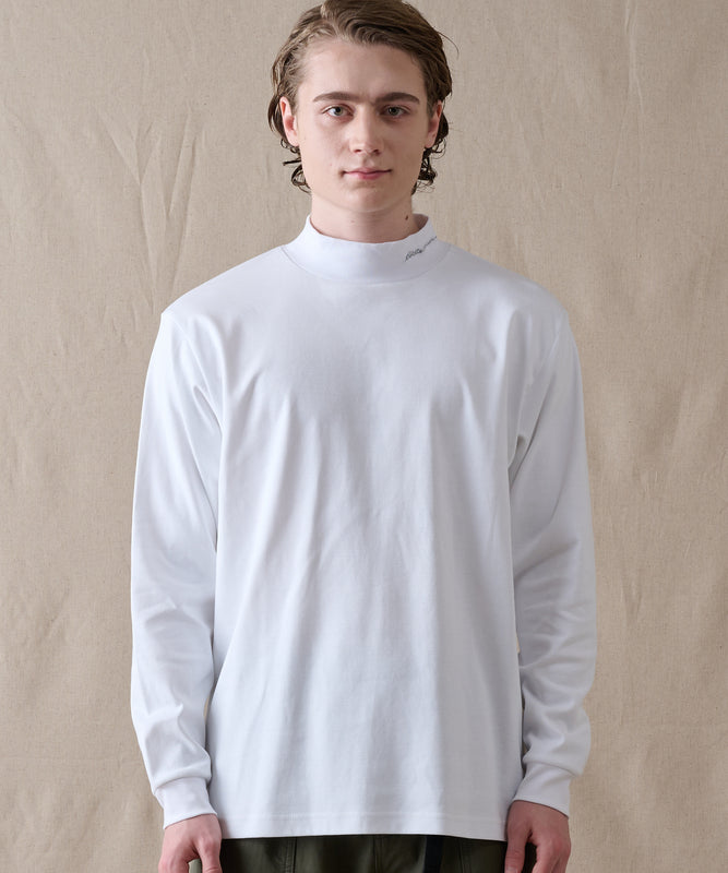 スムース モックネック 長袖Tシャツ/SMOOTH MOCK NECK LS TEE