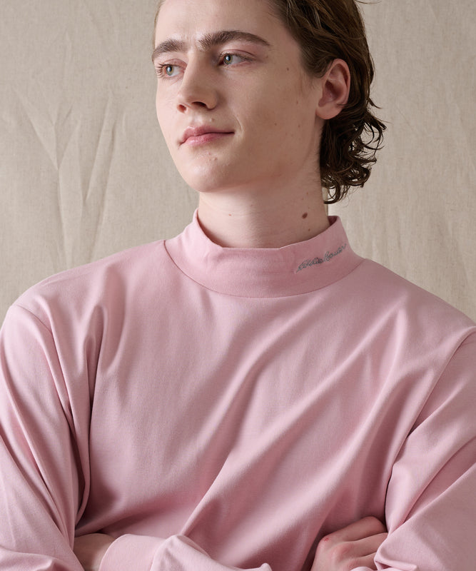 スムース モックネック 長袖Tシャツ/SMOOTH MOCK NECK LS TEE