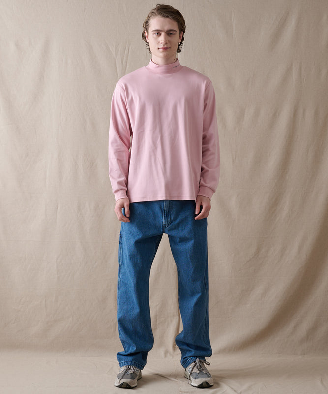 スムース モックネック 長袖Tシャツ/SMOOTH MOCK NECK LS TEE