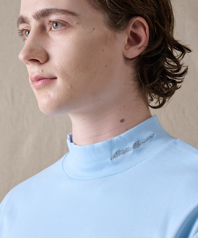 スムース モックネック 長袖Tシャツ/SMOOTH MOCK NECK LS TEE