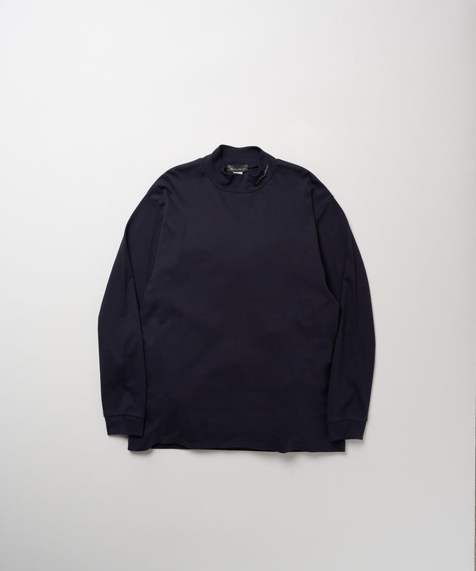 スムース モックネック 長袖Tシャツ/SMOOTH MOCK NECK LS TEE