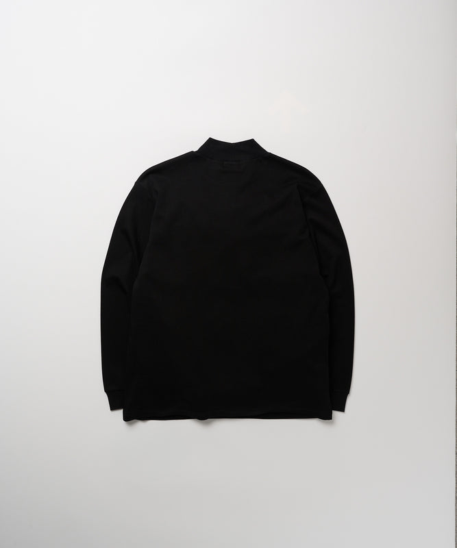 スムース モックネック 長袖Tシャツ/SMOOTH MOCK NECK LS TEE