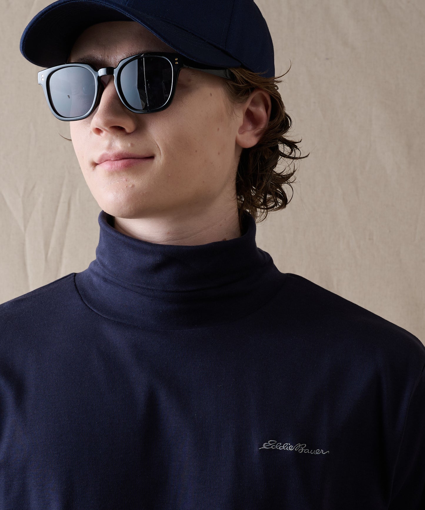 スムース タートルネック 長袖Tシャツ/SMOOTH TURTLE NECK LS TEE