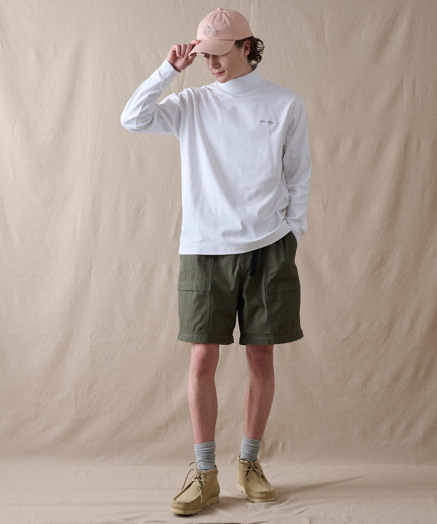 スムース タートルネック 長袖Tシャツ/SMOOTH TURTLE NECK LS TEE