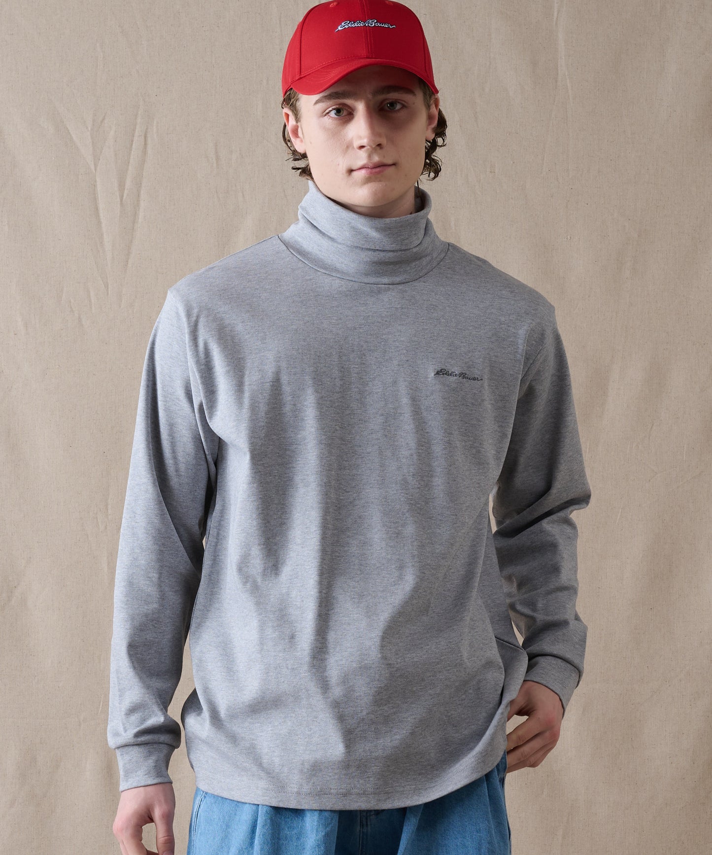 スムース タートルネック 長袖Tシャツ/SMOOTH TURTLE NECK LS TEE
