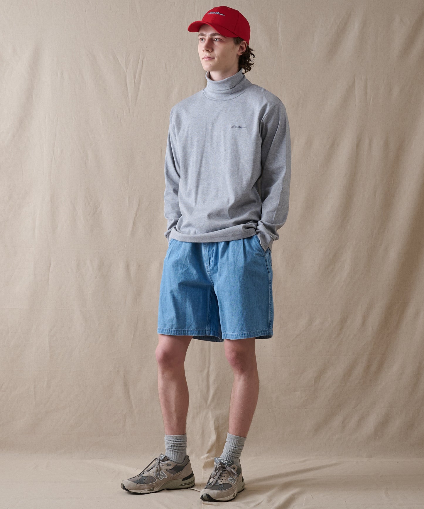 スムース タートルネック 長袖Tシャツ/SMOOTH TURTLE NECK LS TEE