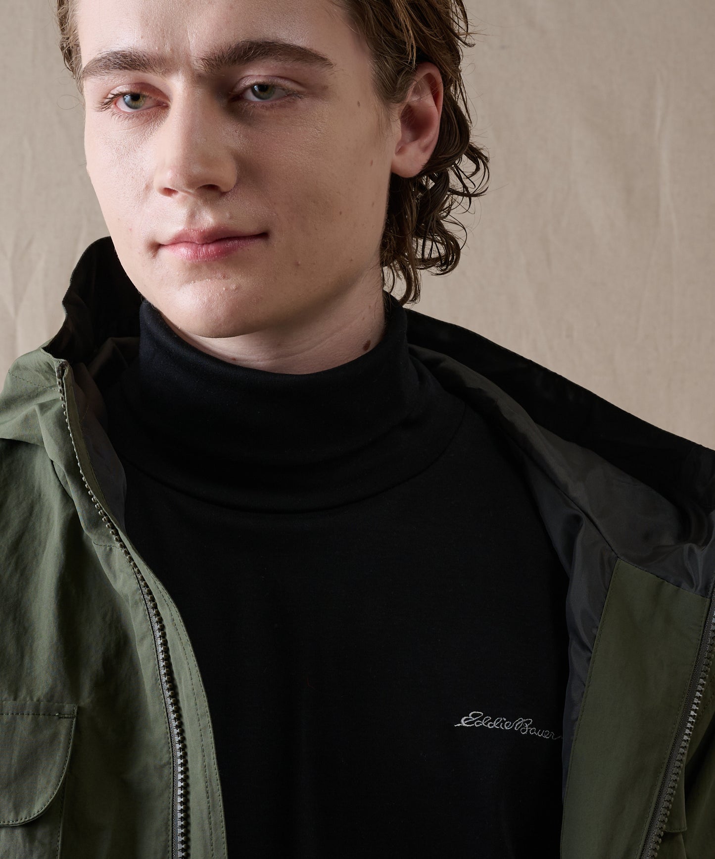 スムース タートルネック 長袖Tシャツ/SMOOTH TURTLE NECK LS TEE