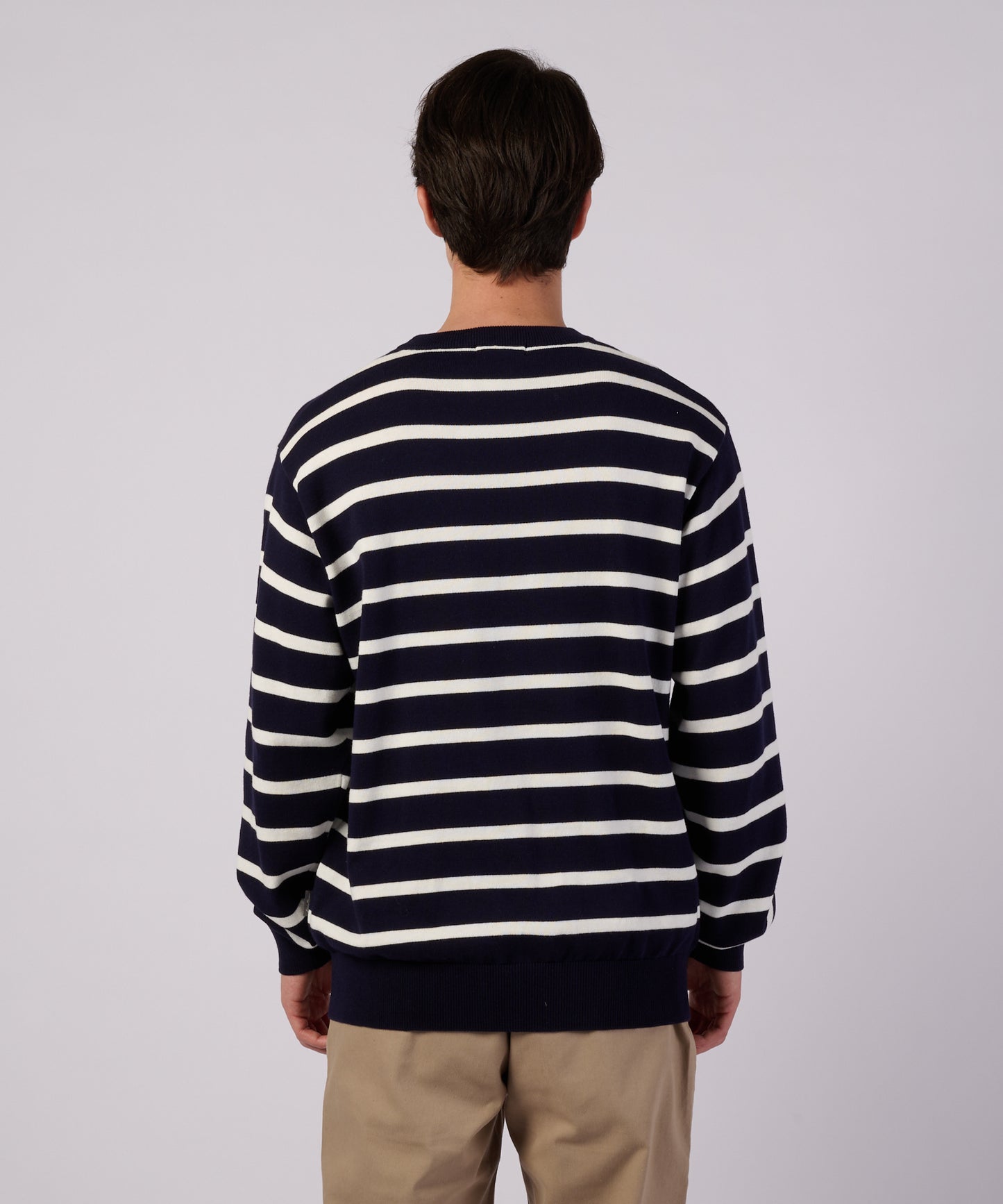 ナローボーダー ニットクルー/NARROW BORDER KNIT CREW