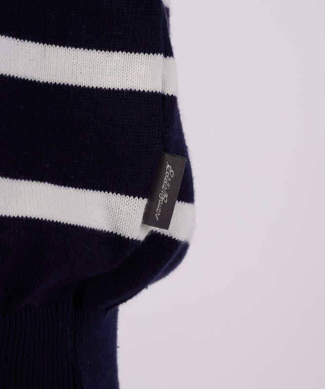 ナローボーダー ニットクルー/NARROW BORDER KNIT CREW