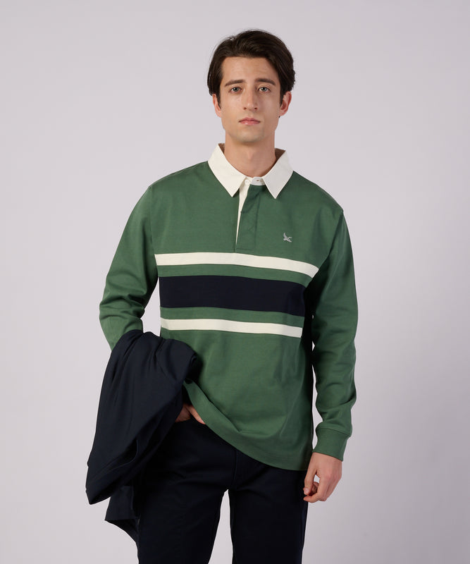 パネル ラグビーシャツ/PANEL RUGBY SHIRTS
