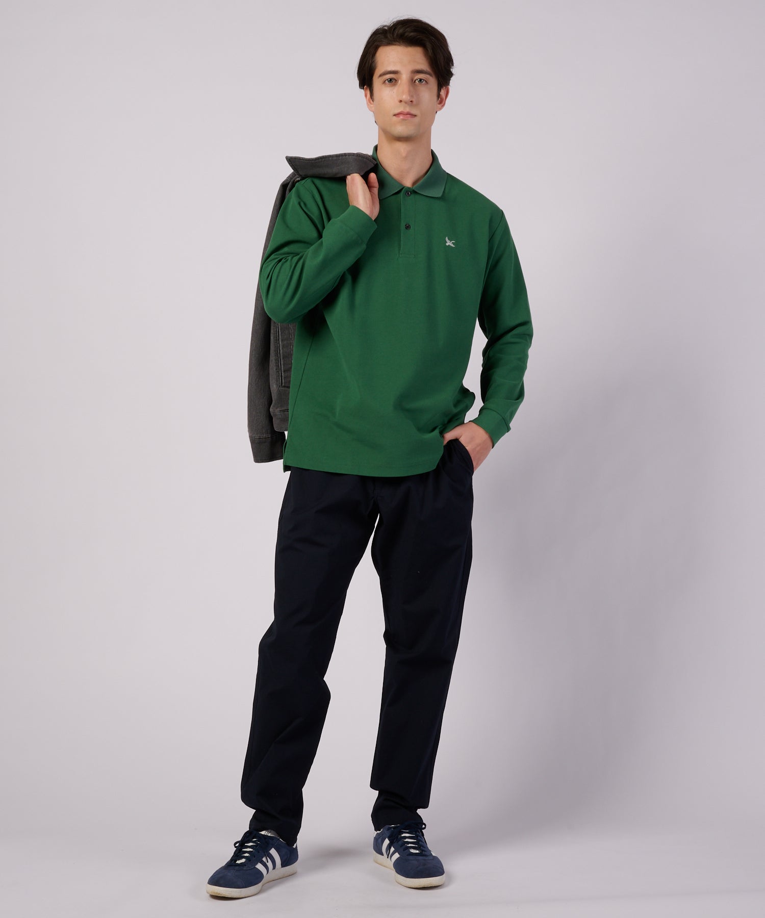 AFB COMPY LS POLO 完売品 AFB（エーエフビー） ポロシャツ COMFY LS POLO TEE メンズ : ZOZOTOWN