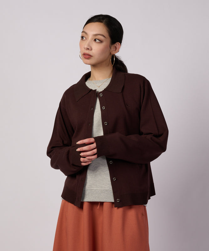 ファインゲージ カラー カーディガン/FINE GAUGE COLLAR CARDIGAN