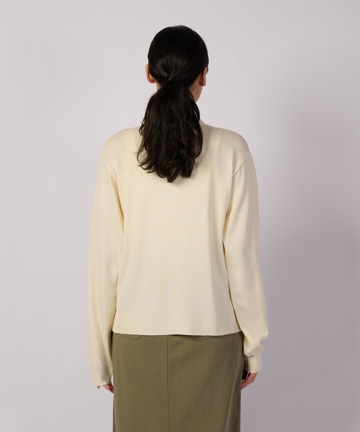 ファインゲージ カラー カーディガン/FINE GAUGE COLLAR CARDIGAN