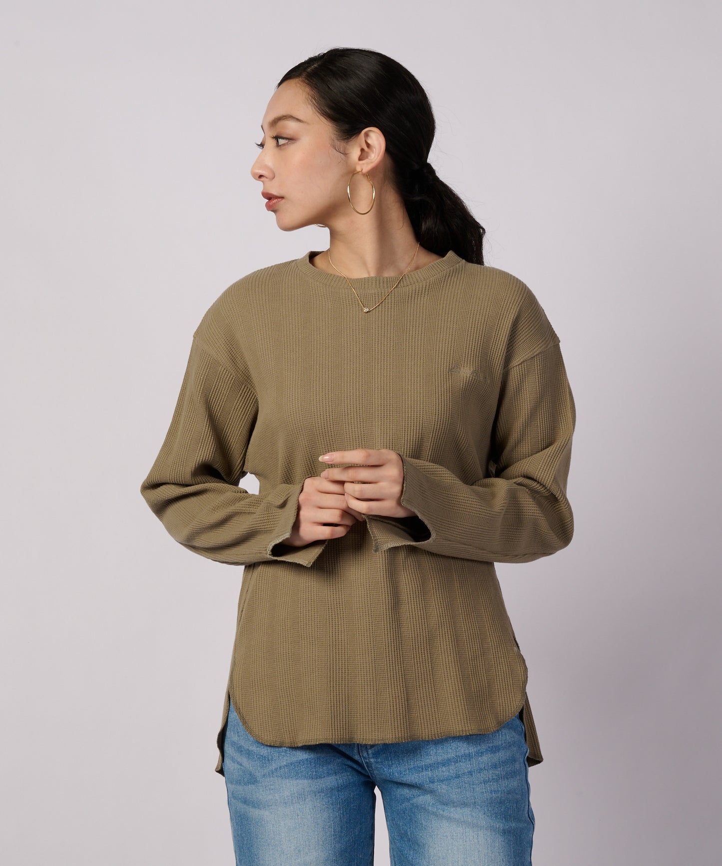 イージー ワッフル 長袖プルオーバー/EASY WAFFLE LS PULLOVER