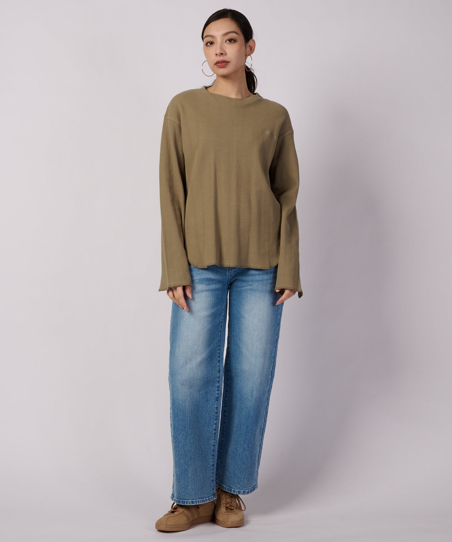 イージー ワッフル 長袖プルオーバー/EASY WAFFLE LS PULLOVER