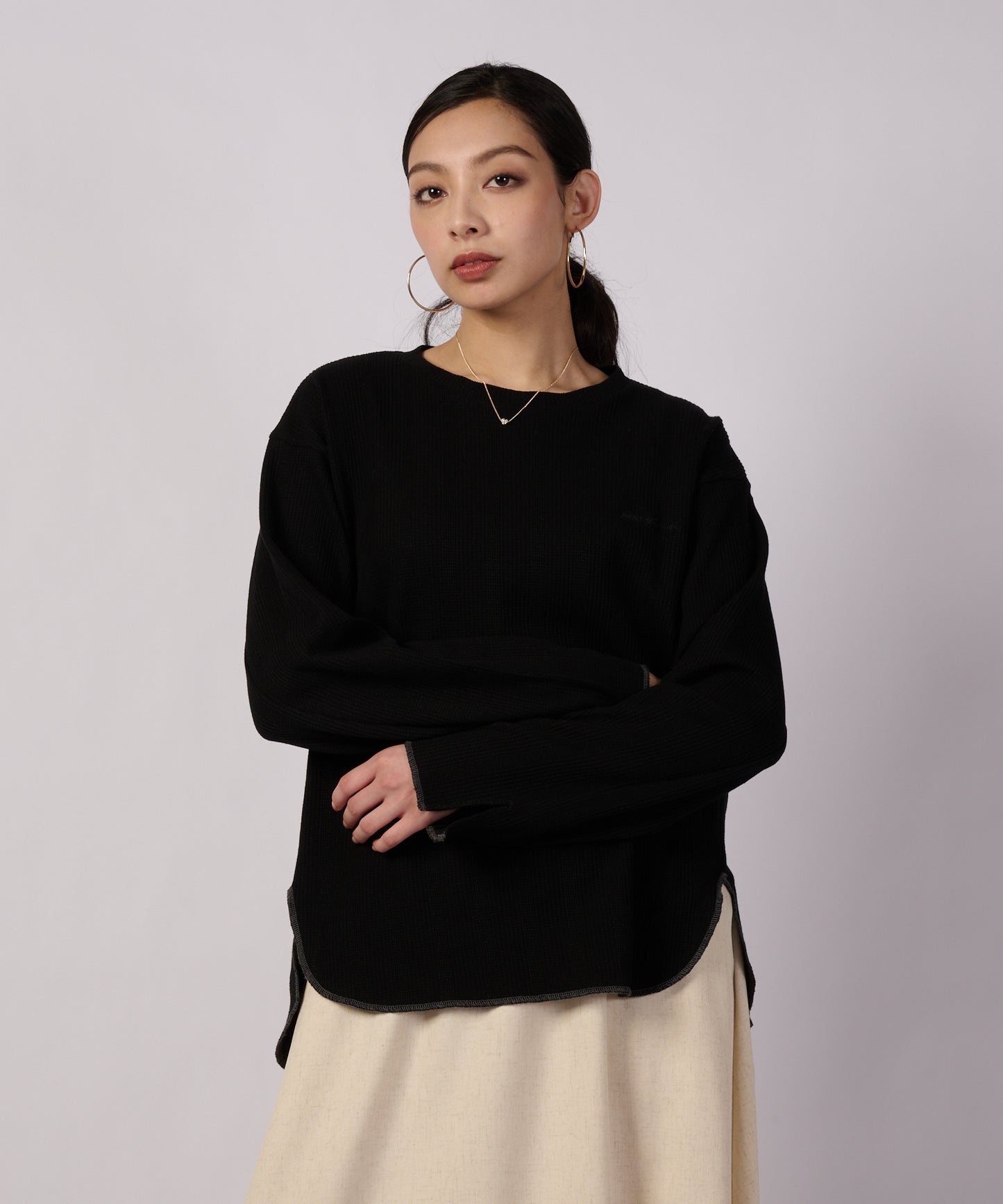 イージー ワッフル 長袖プルオーバー/EASY WAFFLE LS PULLOVER