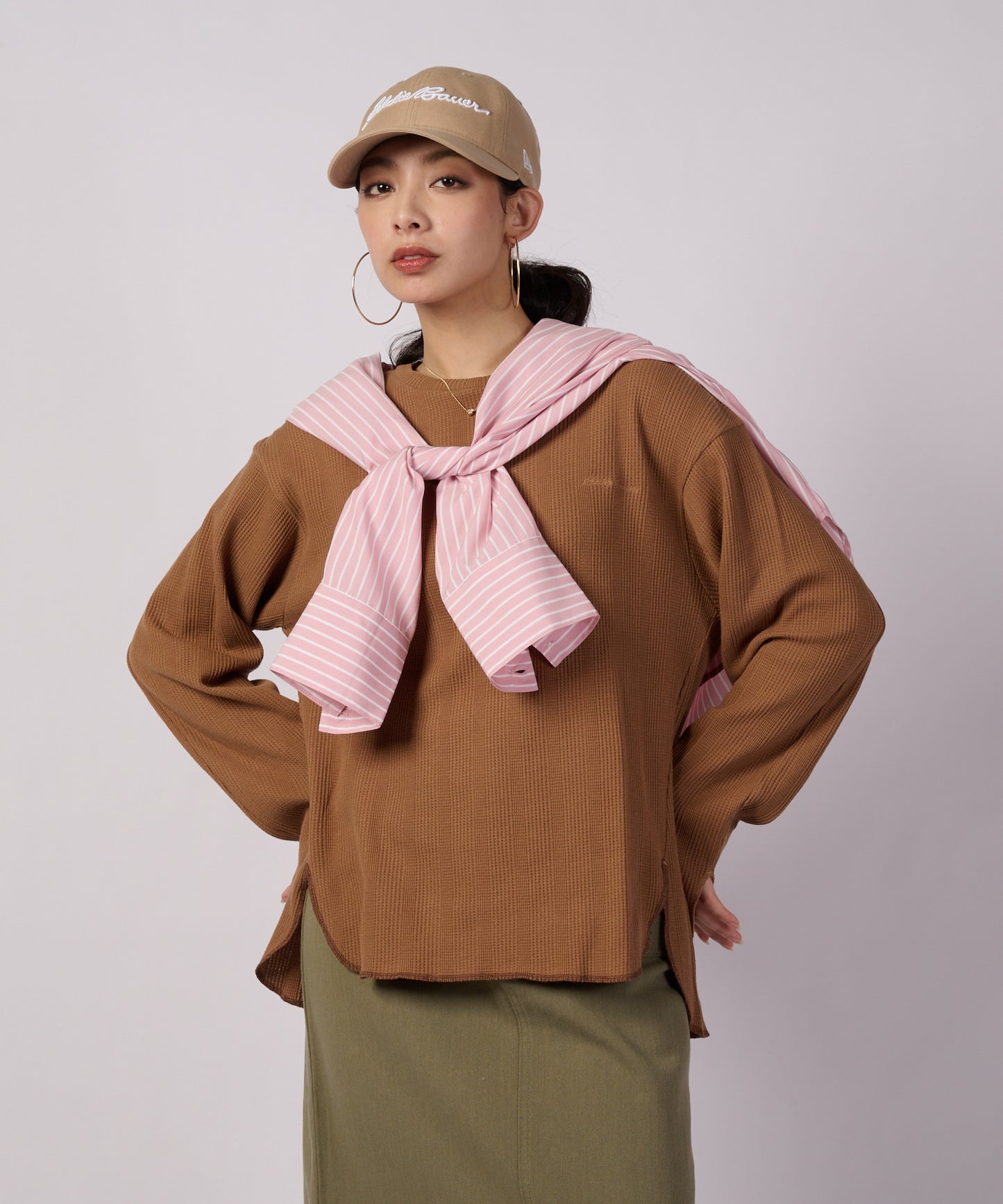 イージー ワッフル 長袖プルオーバー/EASY WAFFLE LS PULLOVER