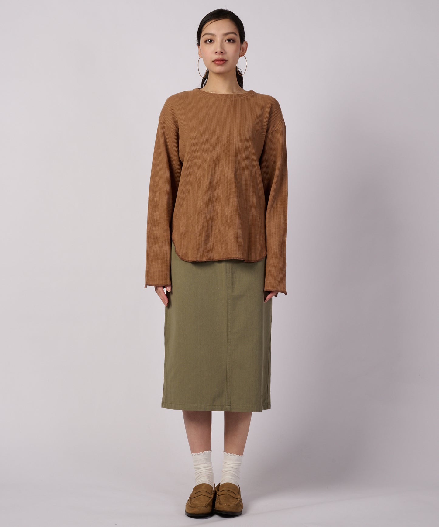 イージー ワッフル 長袖プルオーバー/EASY WAFFLE LS PULLOVER