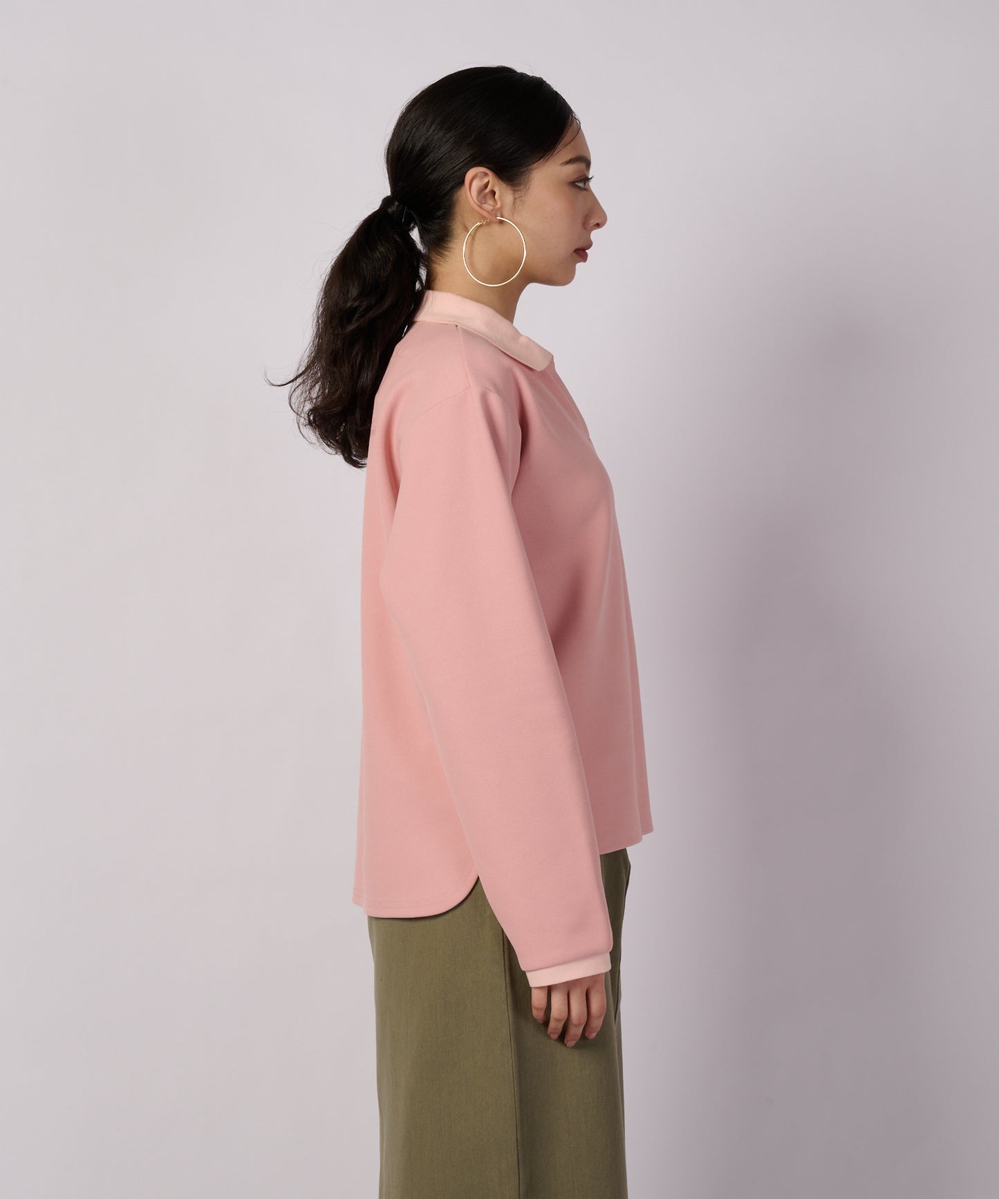 トラベル テリー 長袖ポロ/TRAVEL TERRY LS COLLAR