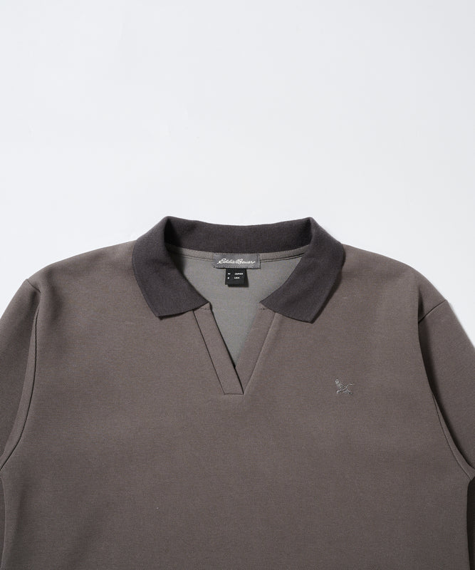 トラベル テリー 長袖ポロ/TRAVEL TERRY LS COLLAR