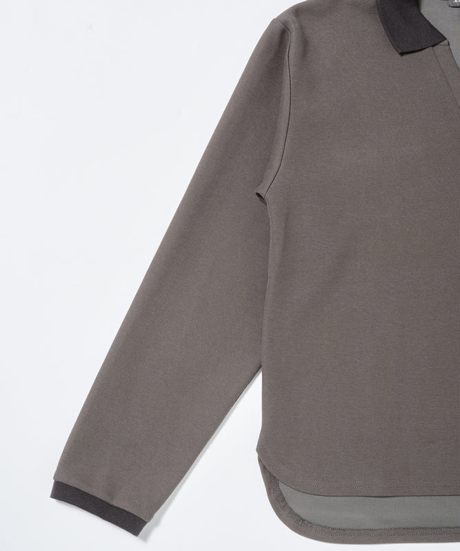 トラベル テリー 長袖ポロ/TRAVEL TERRY LS COLLAR