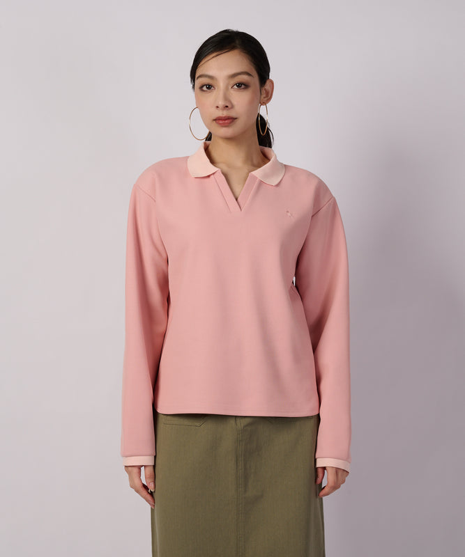 トラベル テリー 長袖ポロ/TRAVEL TERRY LS COLLAR