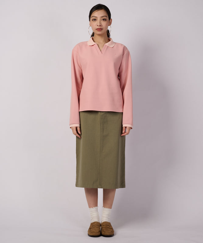 トラベル テリー 長袖ポロ/TRAVEL TERRY LS COLLAR