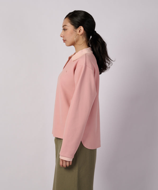 トラベル テリー 長袖ポロ/TRAVEL TERRY LS COLLAR