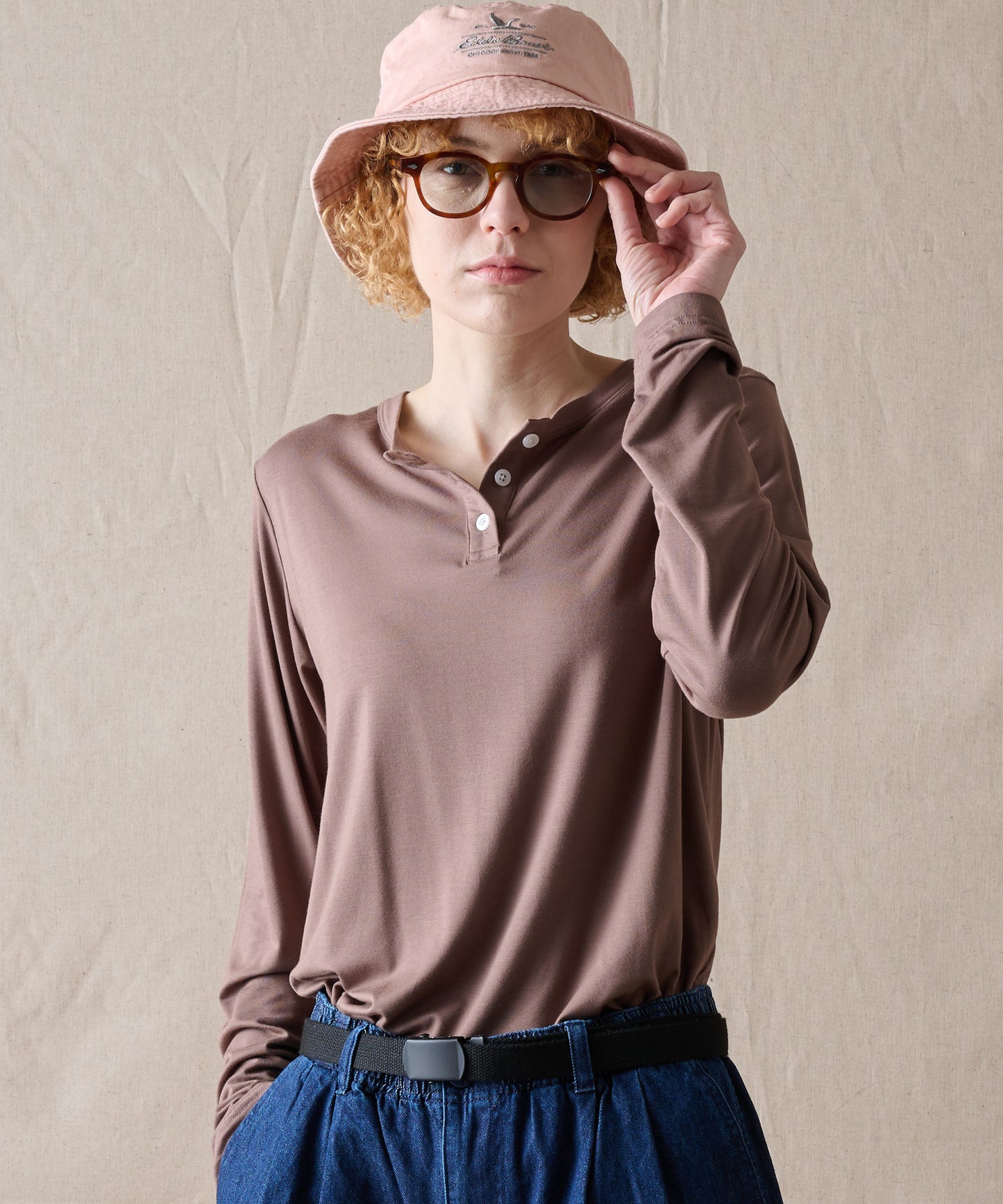 【予約】エッセンシャル ヘンリーネックシャツ/ESSENTIAL HENLEY SHIRT