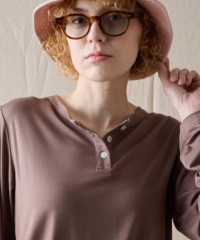 【予約】エッセンシャル ヘンリーネックシャツ/ESSENTIAL HENLEY SHIRT