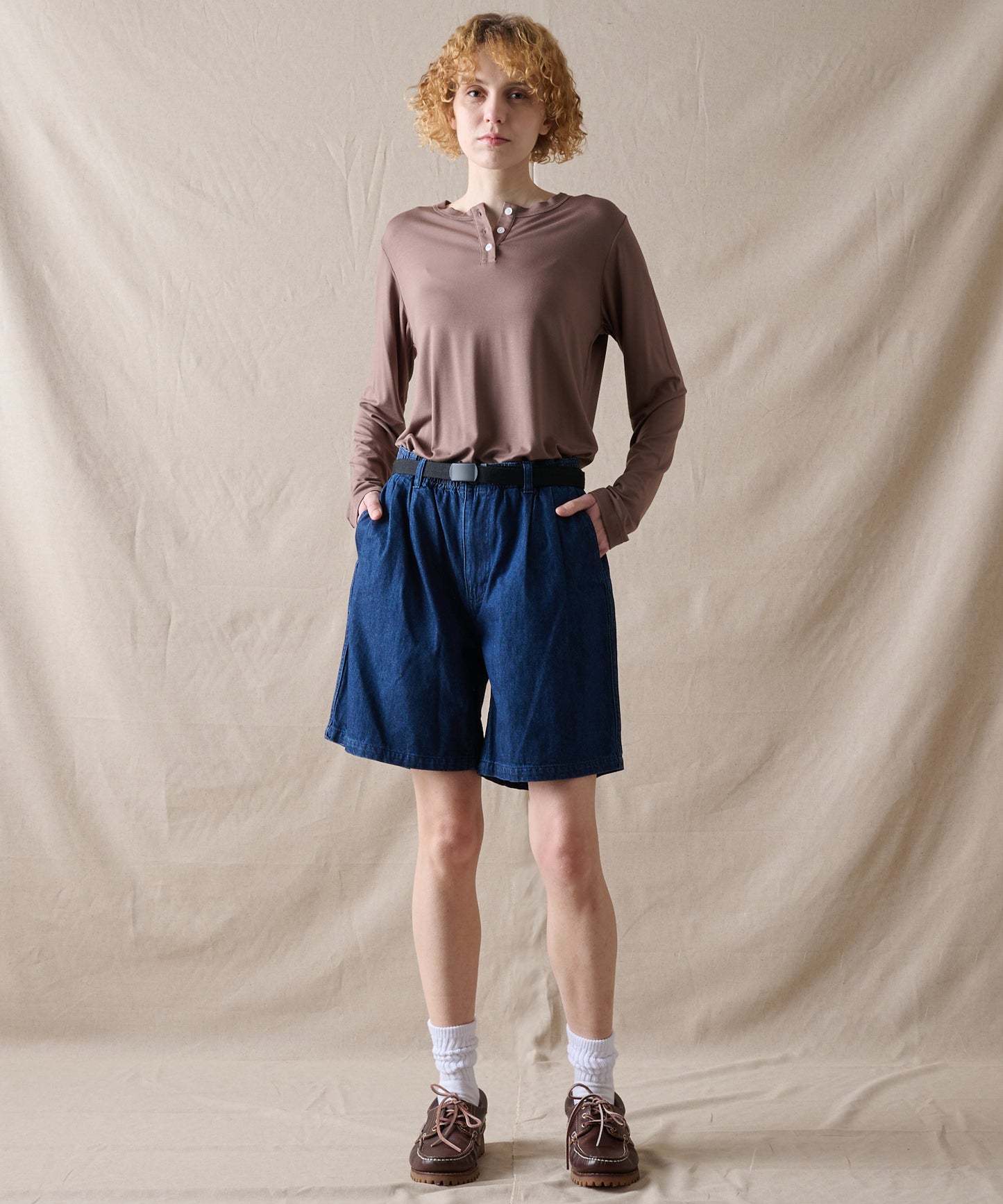 【予約】エッセンシャル ヘンリーネックシャツ/ESSENTIAL HENLEY SHIRT