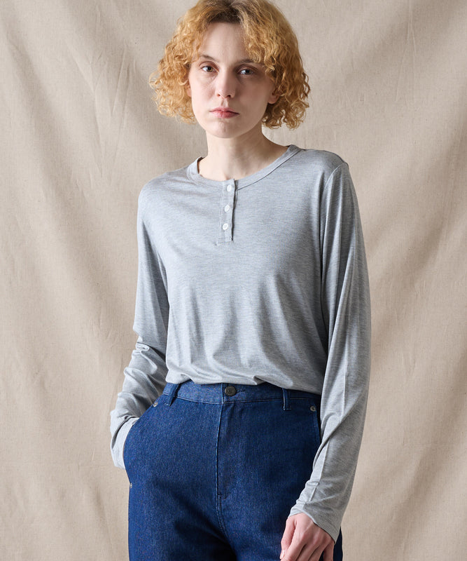 【予約】エッセンシャル ヘンリーネックシャツ/ESSENTIAL HENLEY SHIRT