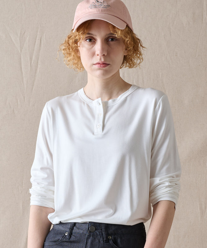 【予約】エッセンシャル ヘンリーネックシャツ/ESSENTIAL HENLEY SHIRT