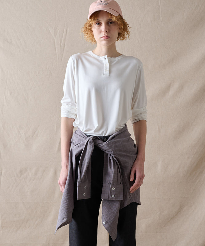 【予約】エッセンシャル ヘンリーネックシャツ/ESSENTIAL HENLEY SHIRT
